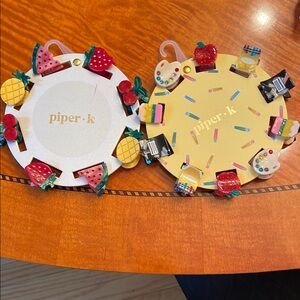 Piper K Multicolor Fun Hair Clips Set of 2